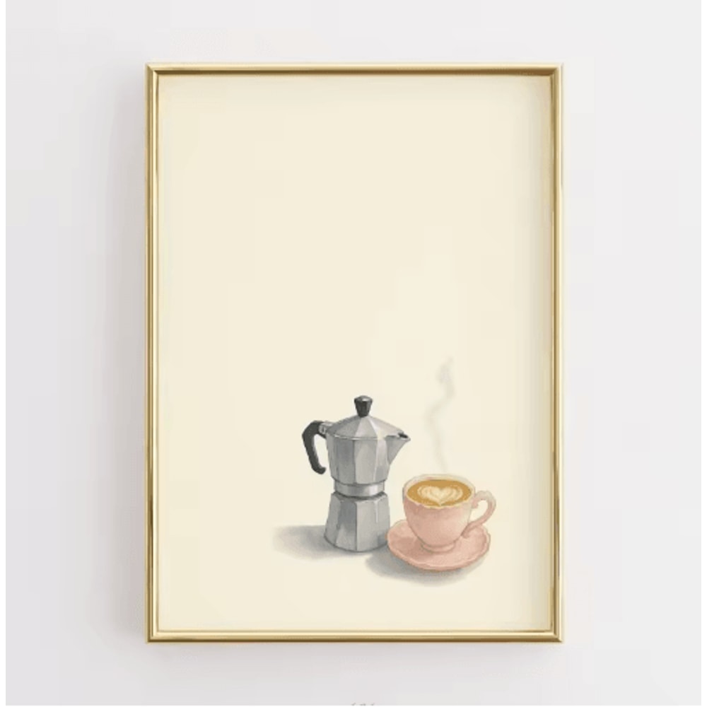 Funny Retro Kitchen Wall Art Coffee Lover Quote Canvas Poster Decor 3