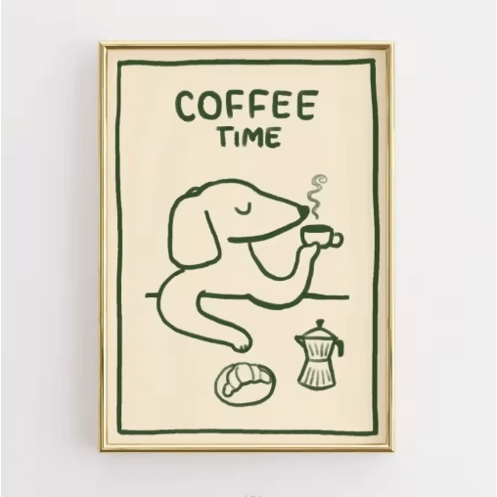 Funny Retro Kitchen Wall Art Coffee Lover Quote Canvas Poster Decor 7