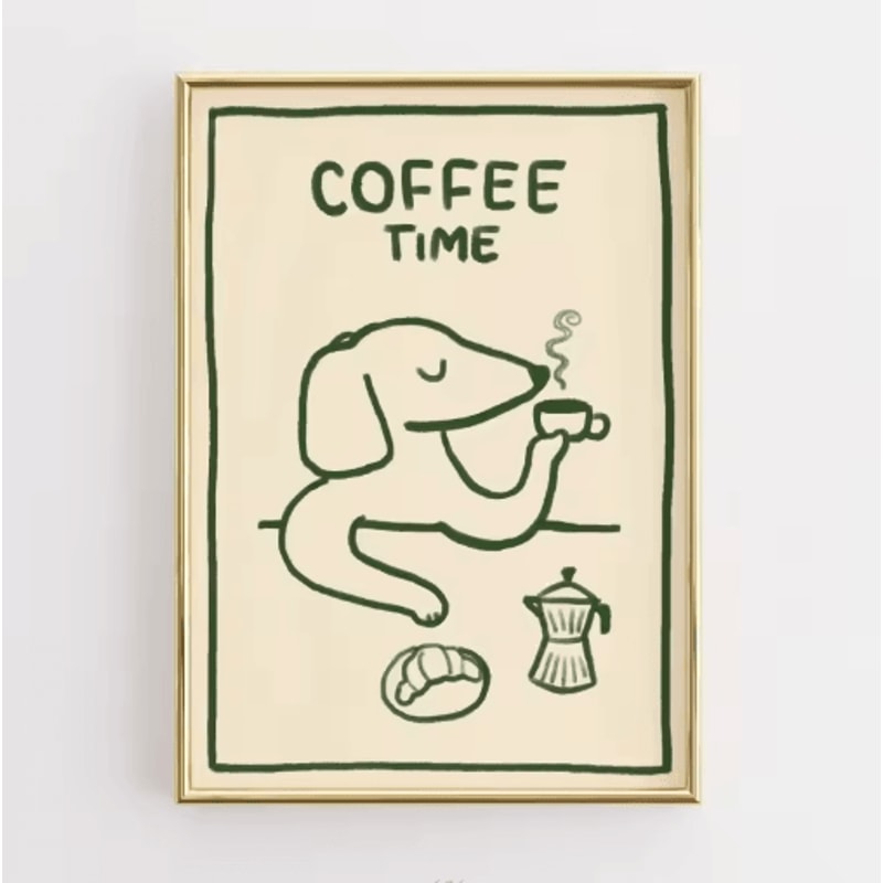 Funny Retro Kitchen Wall Art Coffee Lover Quote Canvas Poster Decor 7