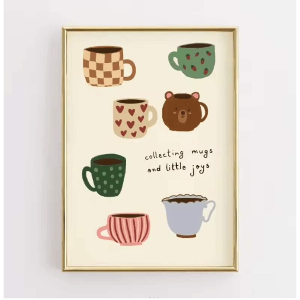 Funny Retro Kitchen Wall Art Coffee Lover Quote Canvas Poster Decor 8