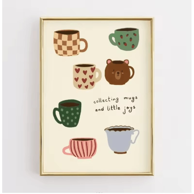Funny Retro Kitchen Wall Art Coffee Lover Quote Canvas Poster Decor 8