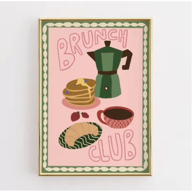 Funny Retro Kitchen Wall Art Coffee Lover Quote Canvas Poster Decor 9