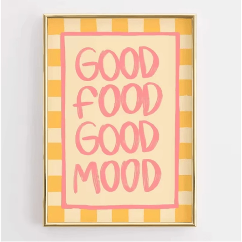 Funny Retro Kitchen Wall Art Coffee Lover Quote Canvas Poster Decor 21