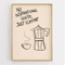 Funny Retro Kitchen Wall Art Coffee Lover Quote Canvas Poster Decor 25