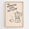 Funny Retro Kitchen Wall Art Coffee Lover Quote Canvas Poster Decor 25