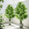 315 Large Artificial Palm Tree Realistic Tropical Fake Plant Decor 0