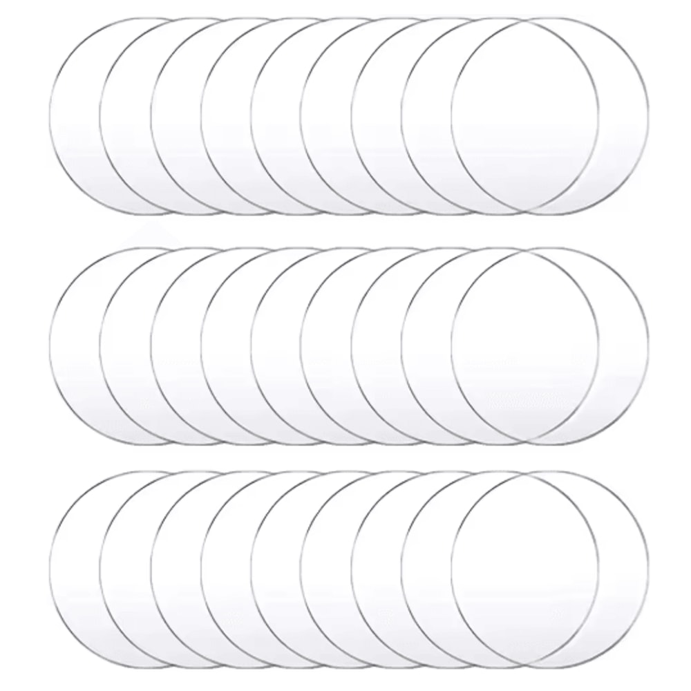 Clear Acrylic Ornament Blanks Round Disc For DIY Crafts Engraving Vinyl Projects 1