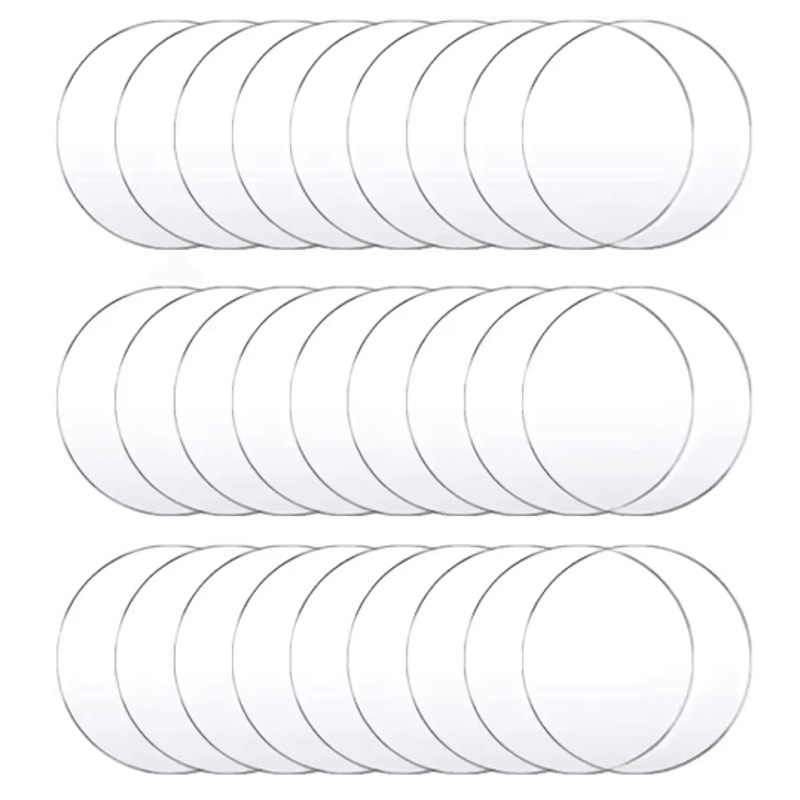 Clear Acrylic Ornament Blanks Round Disc For DIY Crafts Engraving Vinyl Projects 1