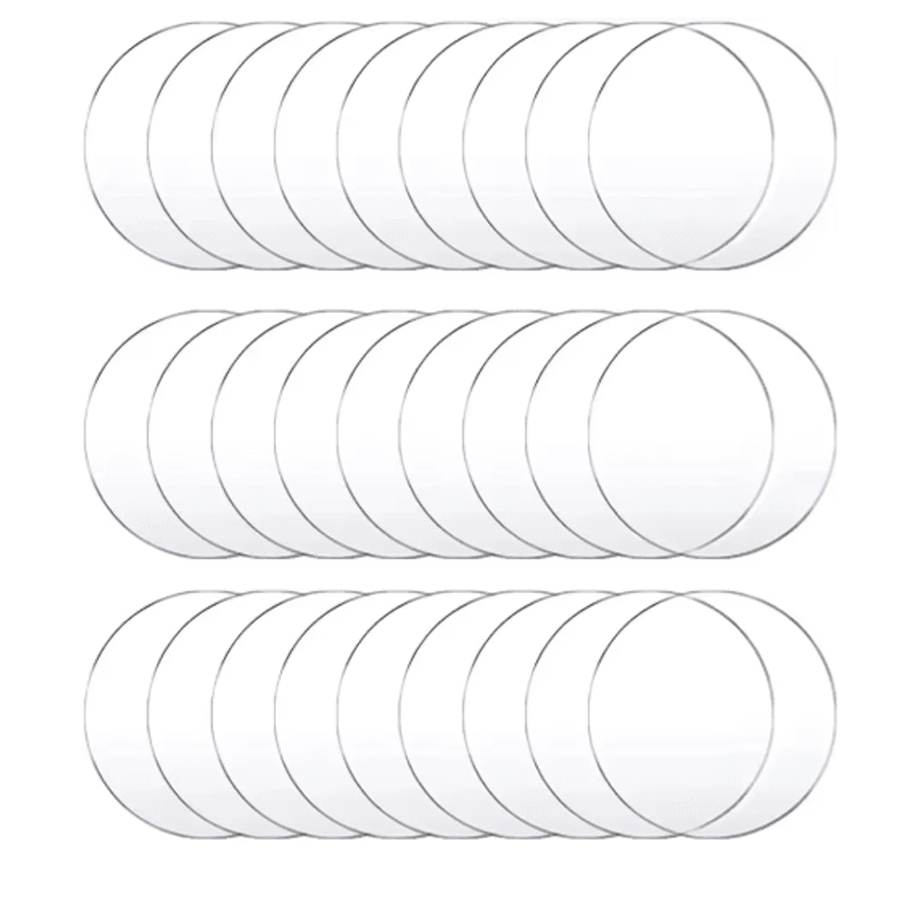 Clear Acrylic Ornament Blanks Round Disc For DIY Crafts Engraving Vinyl Projects 2