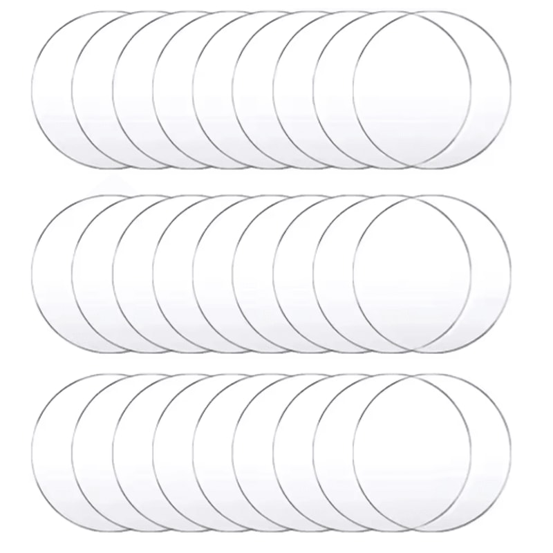 Clear Acrylic Ornament Blanks Round Disc For DIY Crafts Engraving Vinyl Projects 3
