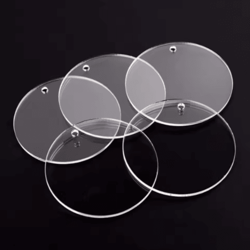 clear acrylic ornament blanks round disc for diy crafts engraving & vinyl projects
