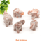1 Amethyst Elephant Figurine Mini Crystal Animal Statue For Healing Decor 4
