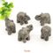 1 Amethyst Elephant Figurine Mini Crystal Animal Statue For Healing Decor 5