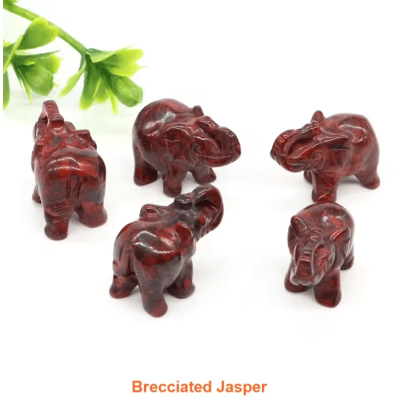 1 Amethyst Elephant Figurine Mini Crystal Animal Statue For Healing Decor 18