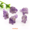 1 Amethyst Elephant Figurine Mini Crystal Animal Statue For Healing Decor 23