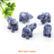 1 Amethyst Elephant Figurine Mini Crystal Animal Statue For Healing Decor 25