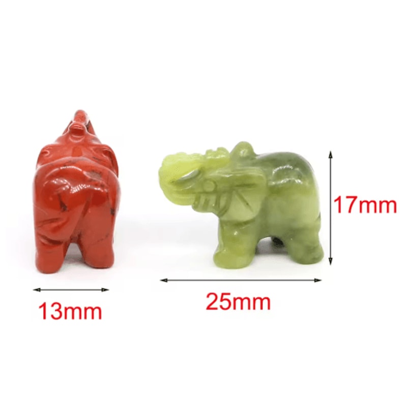 1 Amethyst Elephant Figurine Mini Crystal Animal Statue For Healing Decor 26