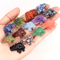 1 Amethyst Elephant Figurine Mini Crystal Animal Statue For Healing Decor 29