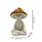 Cute Meditation Mushroom Decor Resin Yoga Figurine For Zen Home Accents 2