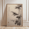 Frameless Japanese Pine Tree Wall Art Zen Nature Poster Print For Calm Interiors 10