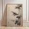 Frameless Japanese Pine Tree Wall Art Zen Nature Poster Print For Calm Interiors 10