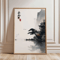 Frameless Japanese Pine Tree Wall Art Zen Nature Poster Print For Calm Interiors 19