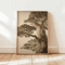 Frameless Japanese Pine Tree Wall Art Zen Nature Poster Print For Calm Interiors 22