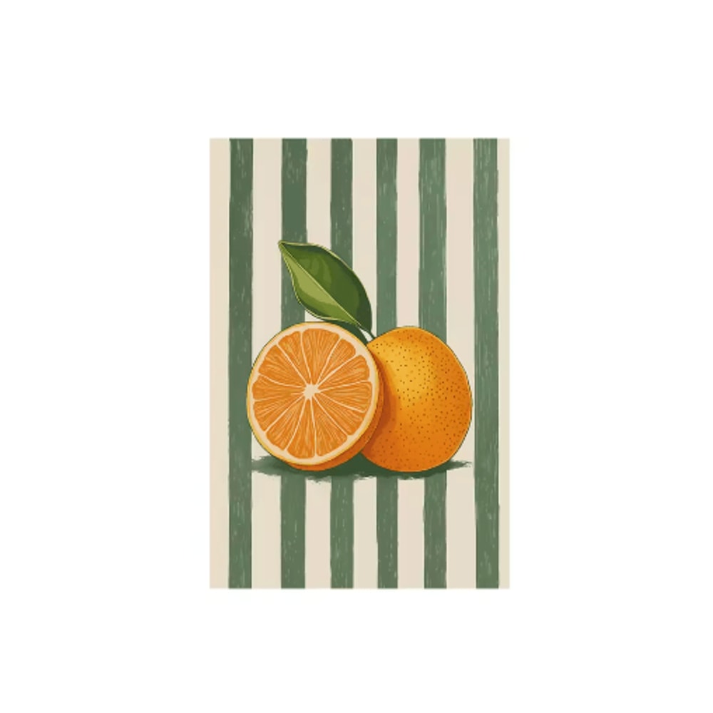 Italian Lemon Tree Wall Art Cottage Core Spring Landscape Canvas Print Unframed 1