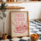 Cin Cin Cheers Cocktail Wall Art Pink Italian Food Happy Hour Kitchen Print 2