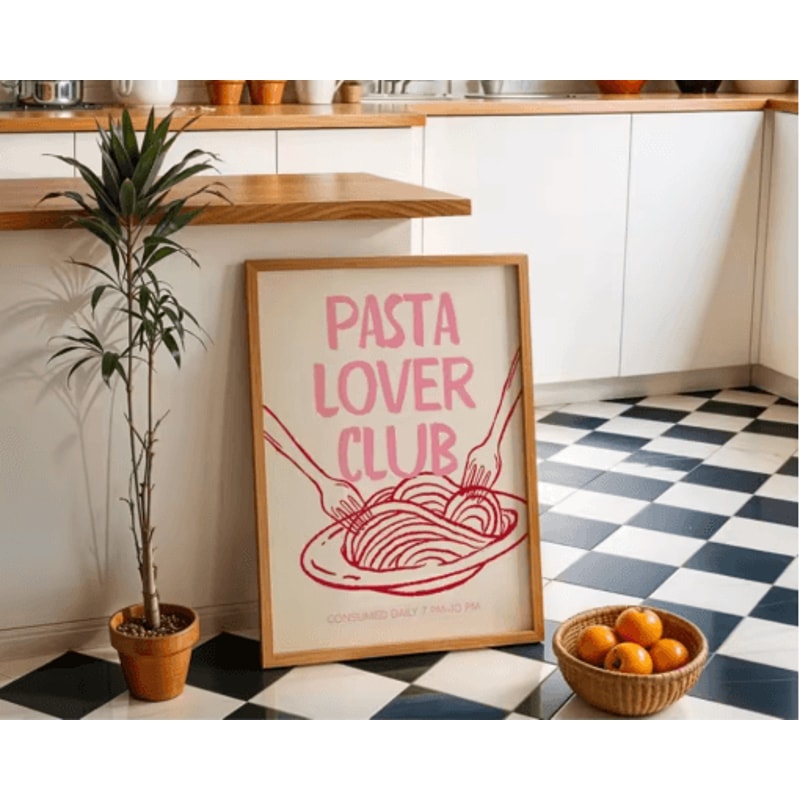 Cin Cin Cheers Cocktail Wall Art Pink Italian Food Happy Hour Kitchen Print 2