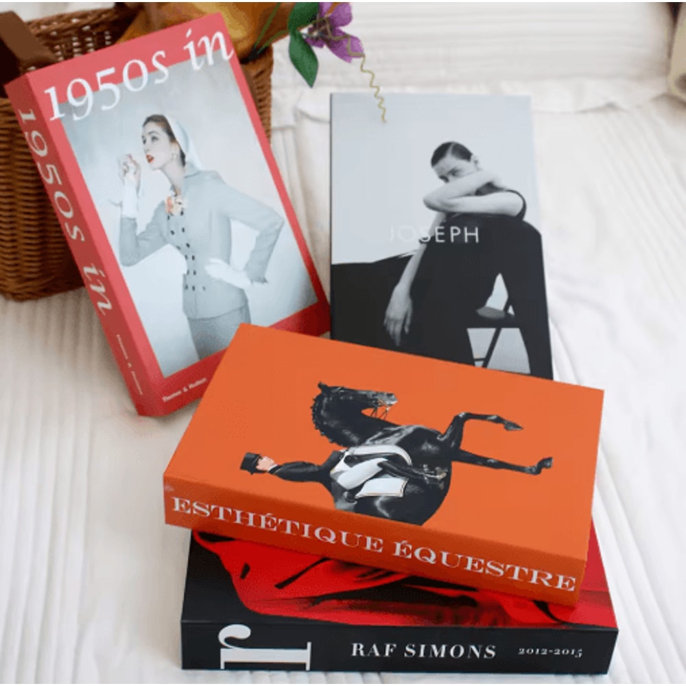 Modern Decorative Fake Books Stylish Coffee Table Shelf Display Props 0