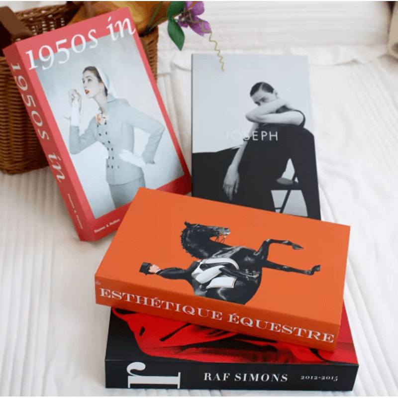 Modern Decorative Fake Books Stylish Coffee Table Shelf Display Props 0