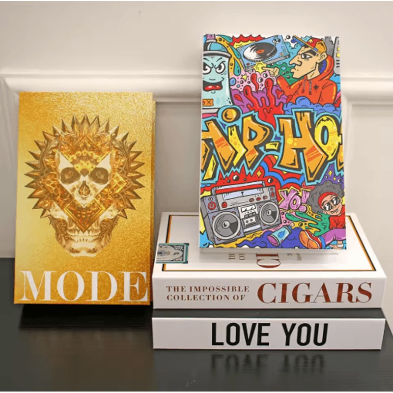 Modern Decorative Fake Books Stylish Coffee Table Shelf Display Props 29