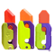 3D Printed Carrot Gravity Fidget Toy Knife Butterfly Folding Stress Relief Toy 1