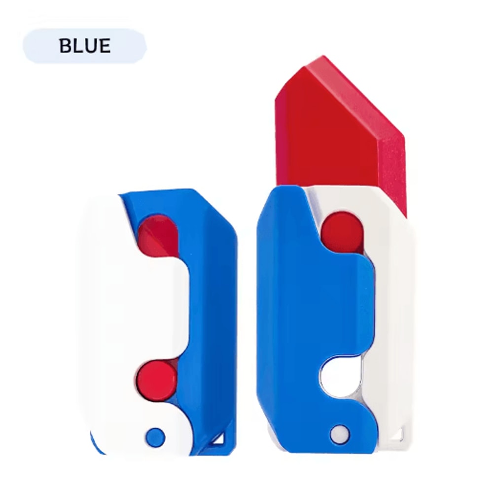 3D Printed Carrot Gravity Fidget Toy Knife Butterfly Folding Stress Relief Toy 19