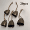 1020pcs Jingle Bells Decor Rustic Cow Bells With Twine For Christmas Crafts 1
