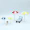 Mini Beach Umbrella Dollhouse Micro Landscape Decor DIY Craft Accessory 4