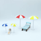 Mini Beach Umbrella Dollhouse Micro Landscape Decor DIY Craft Accessory 4