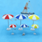 Mini Beach Umbrella Dollhouse Micro Landscape Decor DIY Craft Accessory 0