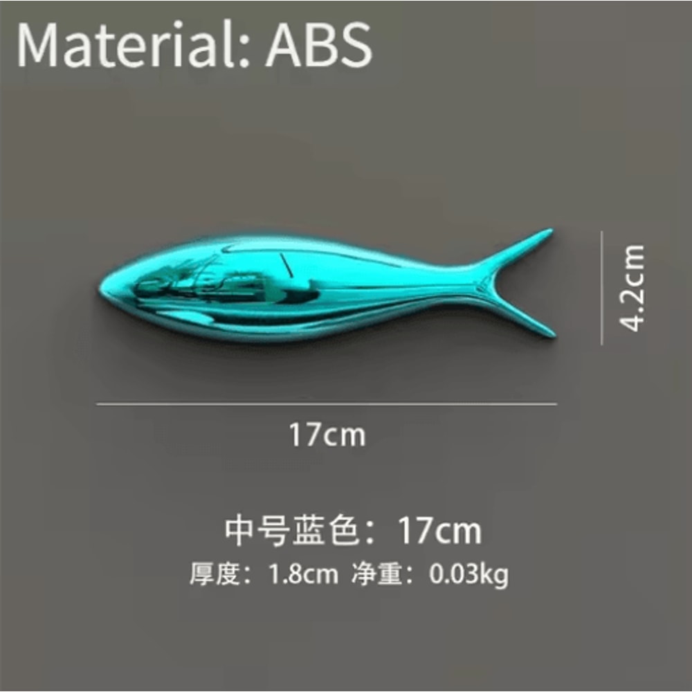 Creative 3D Fish Wall Decor Electroplated Metallic Wall Stickers For Modern Spaces 2