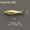 Creative 3D Fish Wall Decor Electroplated Metallic Wall Stickers For Modern Spaces 5