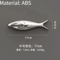 Creative 3D Fish Wall Decor Electroplated Metallic Wall Stickers For Modern Spaces 8