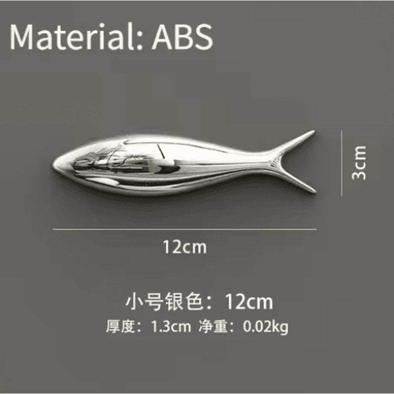 Creative 3D Fish Wall Decor Electroplated Metallic Wall Stickers For Modern Spaces 9