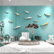 Creative 3D Fish Wall Decor Electroplated Metallic Wall Stickers For Modern Spaces 11