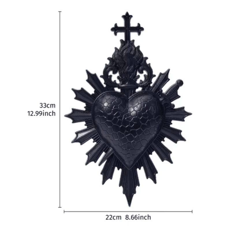 Simple Heart Arrow Wall Decor Resin Romantic Hanging Pendant 3