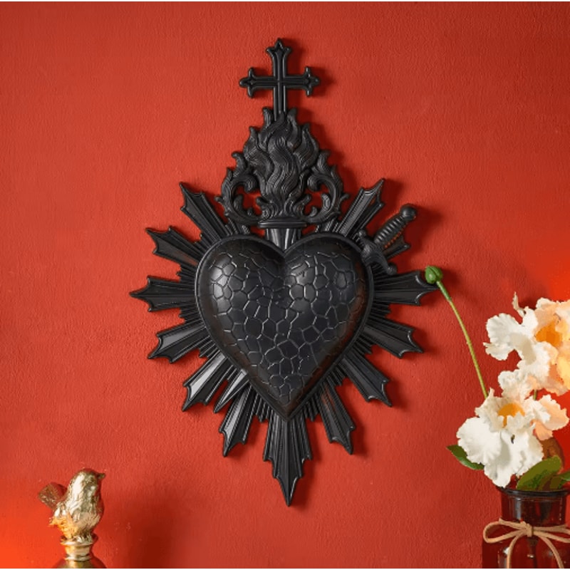 Simple Heart Arrow Wall Decor Resin Romantic Hanging Pendant 5