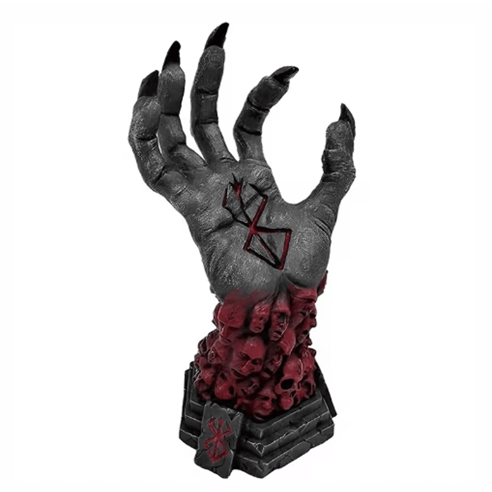 Dark Fantasy Grim Reaper Figurine Skull Rune Resin Gothic Decor 1