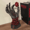 Dark Fantasy Grim Reaper Figurine Skull Rune Resin Gothic Decor 0