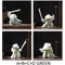 White Ceramic Samurai Figurine Blanc De Chine Geometric Oriental Warrior Decor 1