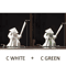 White Ceramic Samurai Figurine Blanc De Chine Geometric Oriental Warrior Decor 12